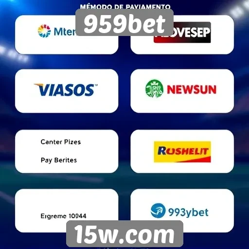 Métodos de pagamento disponíveis no 959bet