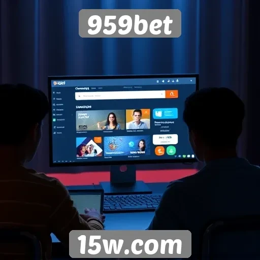 Avaliação da interface de usuário do site 959bet